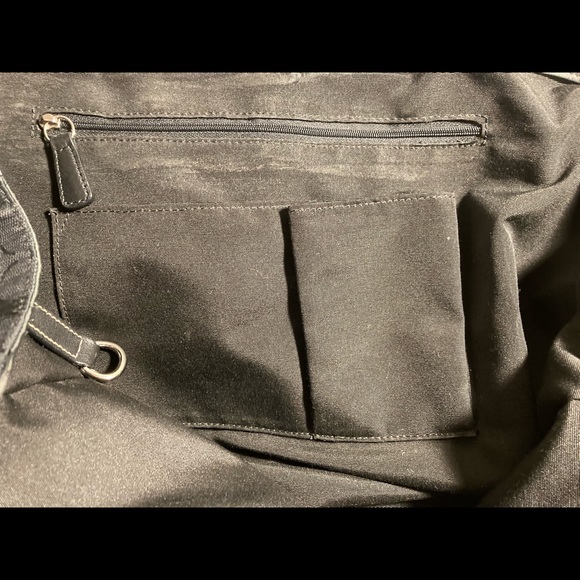 COACH CANVAS/LEATHER LOGO TOTE BAG - Picture 11 of 15